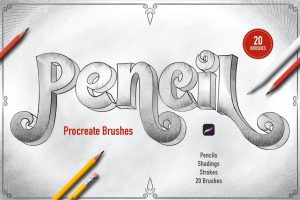 20款铅笔素描procreate笔刷资源百度网盘下载